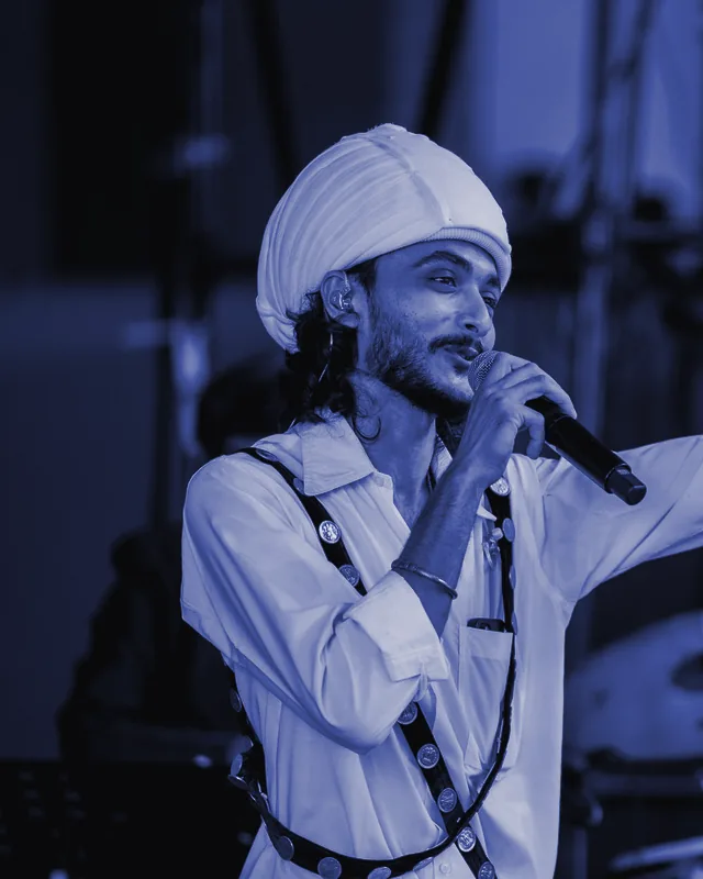Rushabh Ahir, duotone portrait